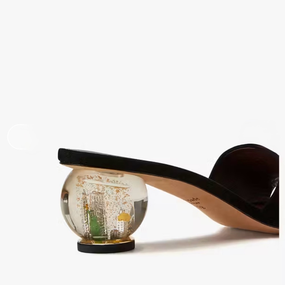 KATE SPADE Polished Slide Suede Sandals Size 10 - Picture 2 of 16